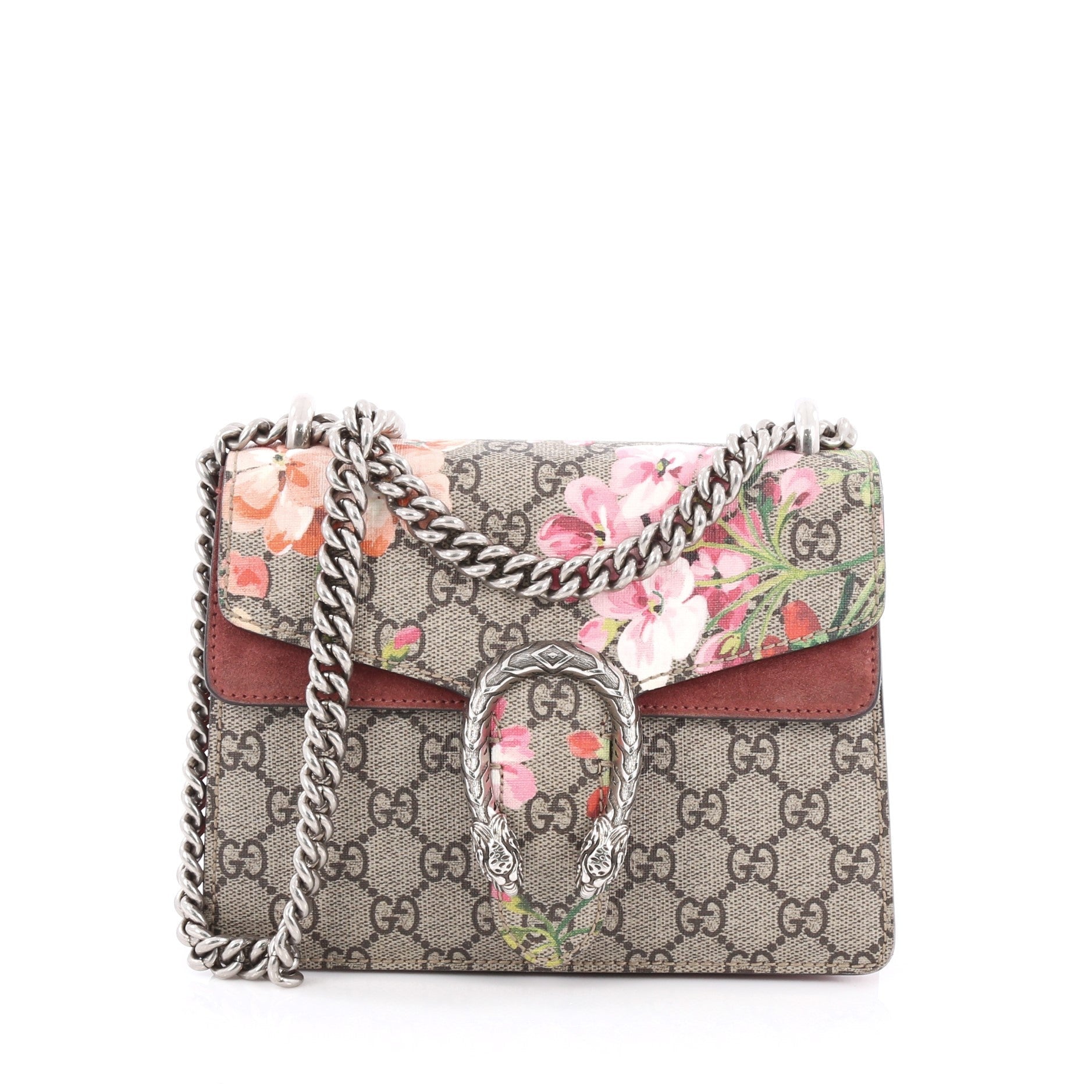 Dionysus Handbag Blooms Print GG Coated Canvas Mini
