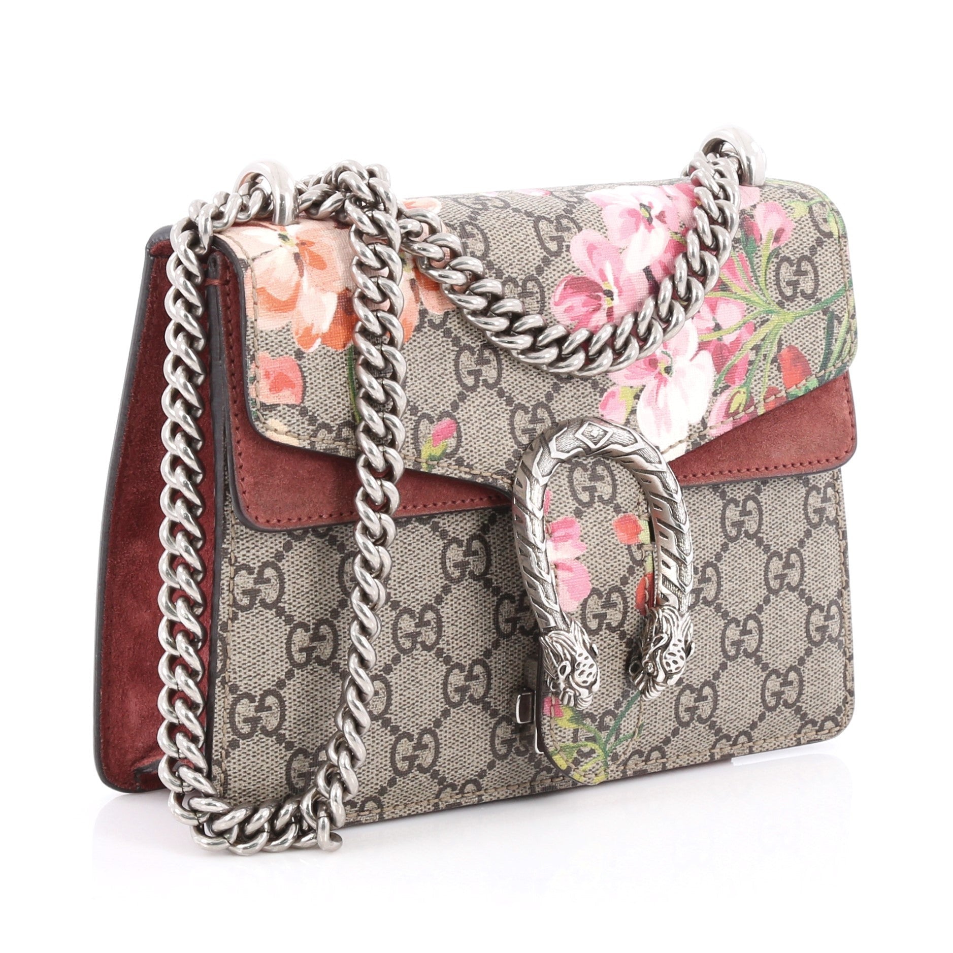 Dionysus Handbag Blooms Print GG Coated Canvas Mini