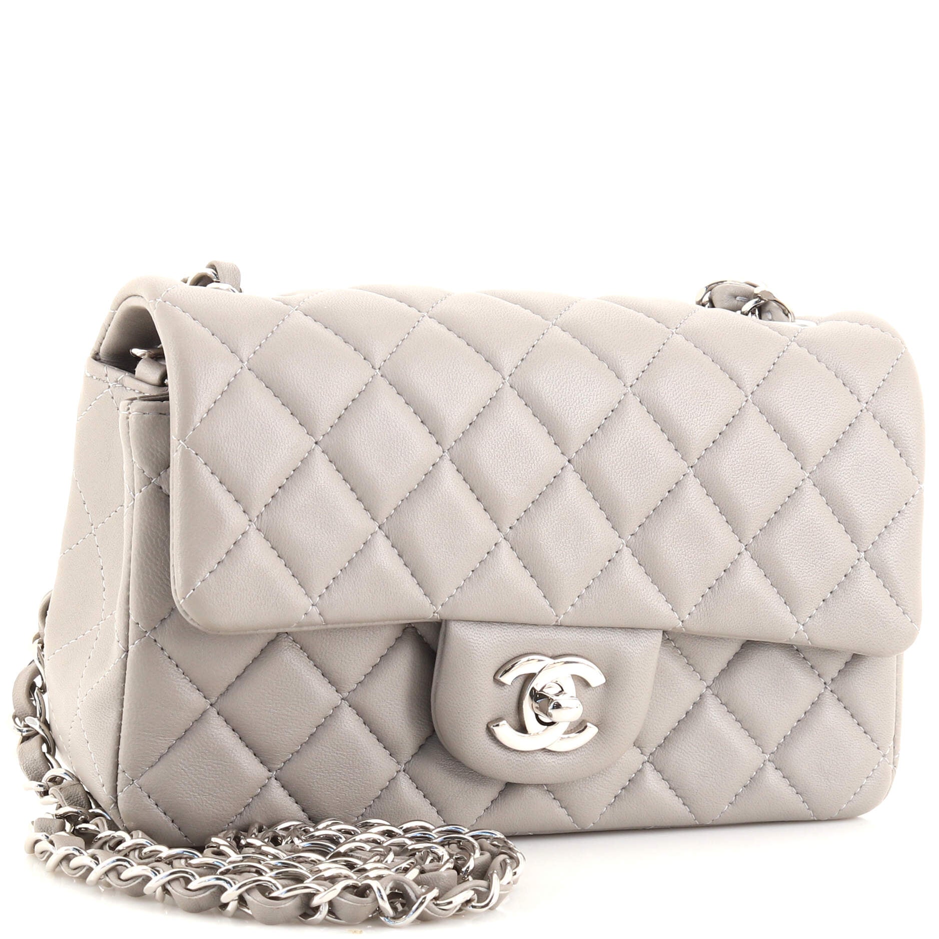 Classic Single Flap Bag Quilted Lambskin Mini