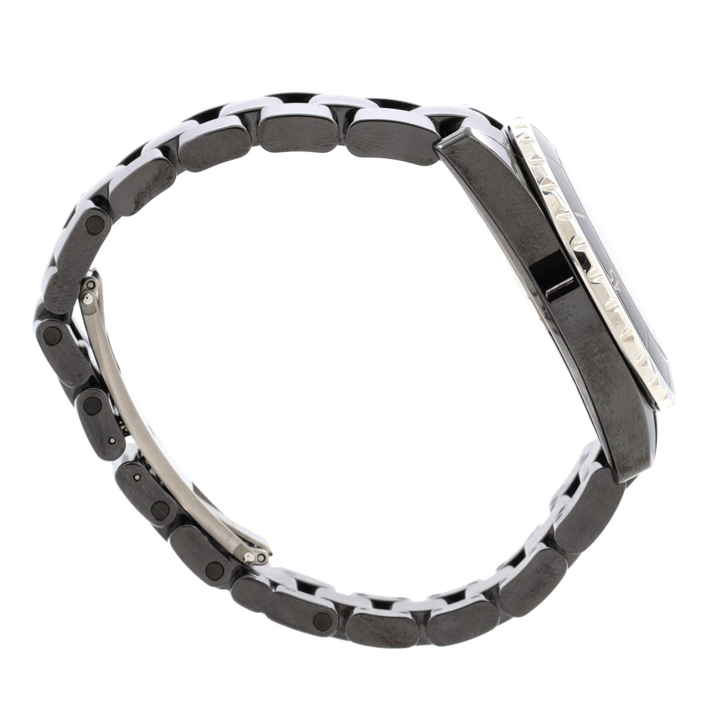 J12 Automatic Watch Ceramic and Stainless Steel with Diamond Markers 38