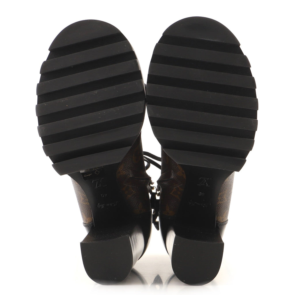 Women's Star Trail Ankle Boots Monogram Canvas with Patent