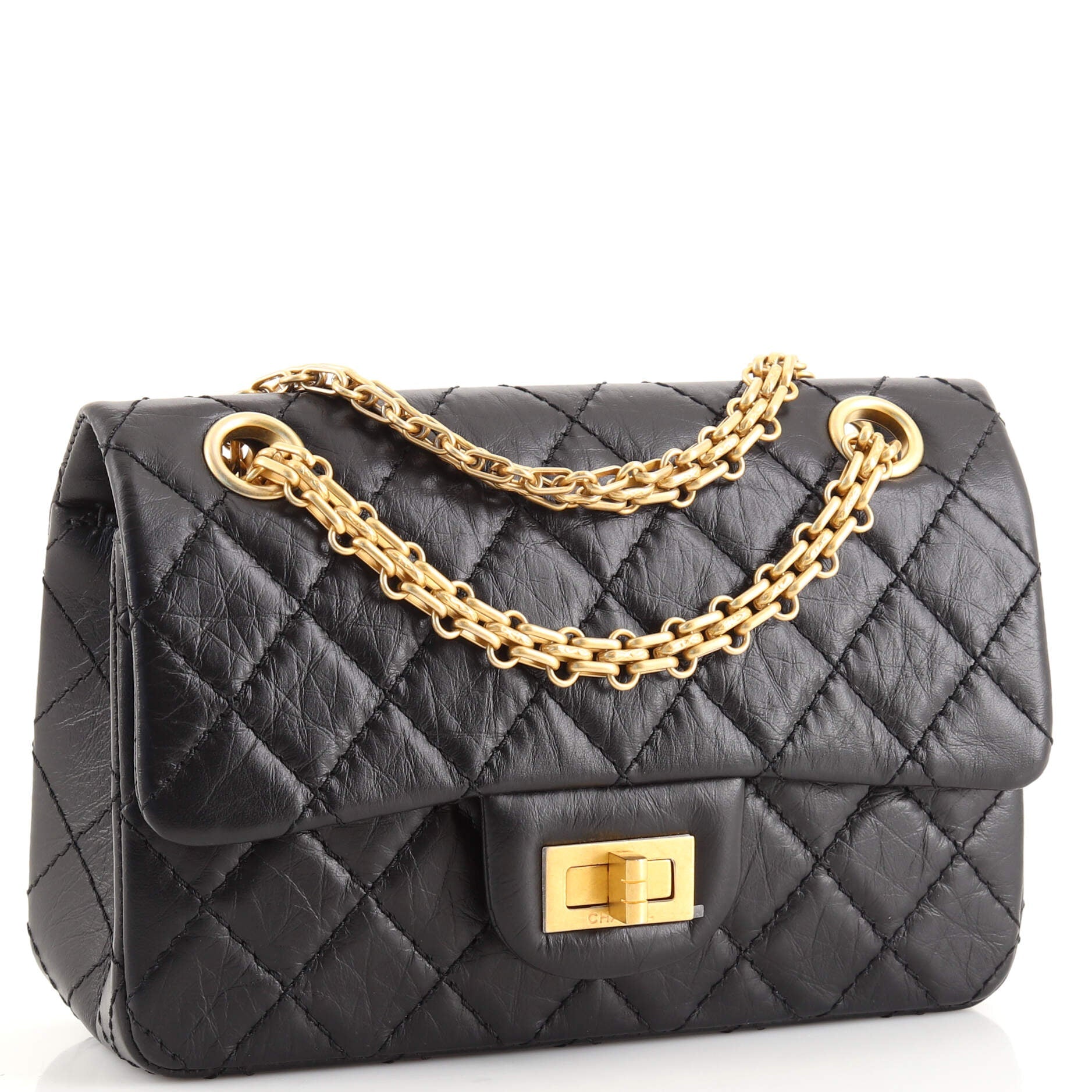 Reissue 2.55 Flap Bag Quilted Aged Calfskin Mini
