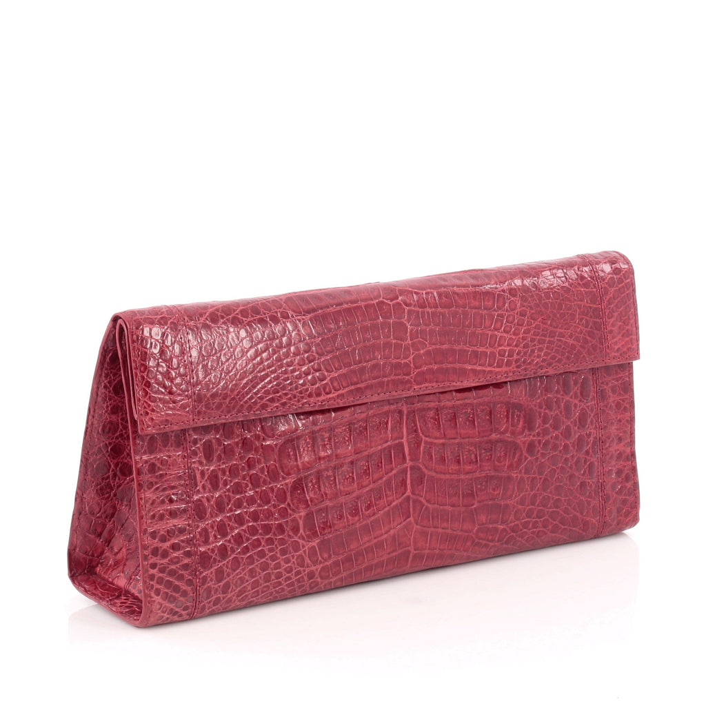 Flap Clutch Crocodile Long