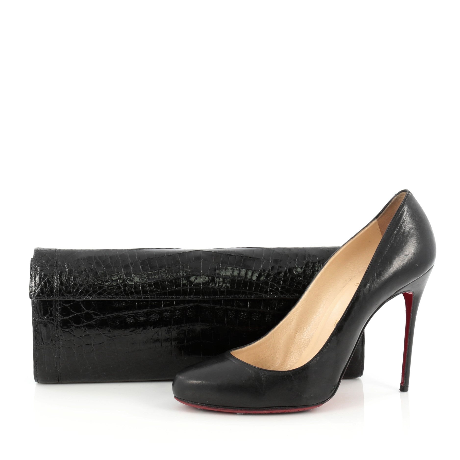 Flap Clutch Crocodile Long