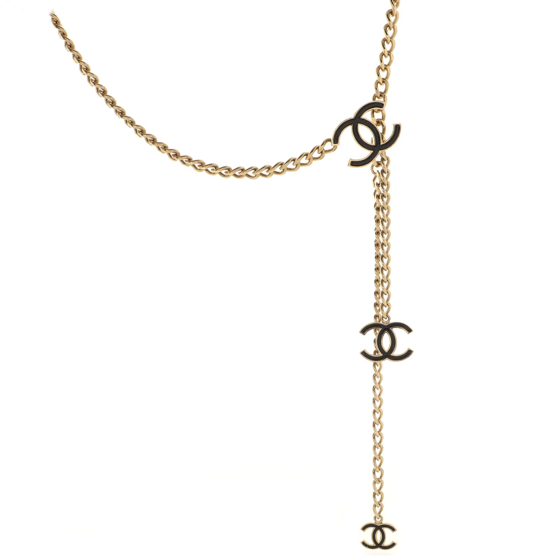 CC Charm Chain Belt Metal with Enamel 95