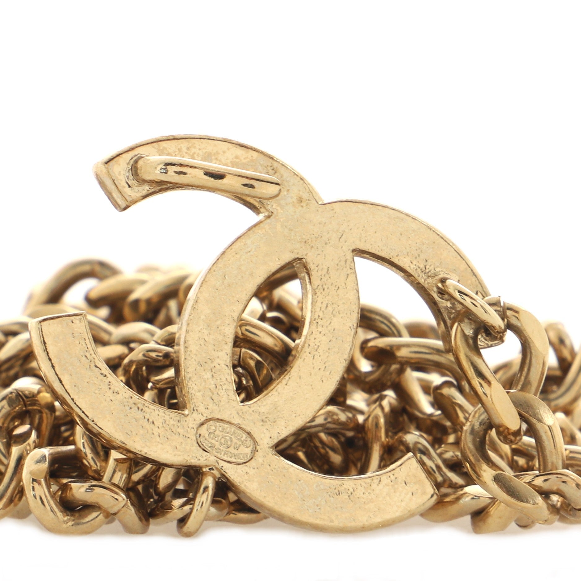 CC Charm Chain Belt Metal with Enamel 95