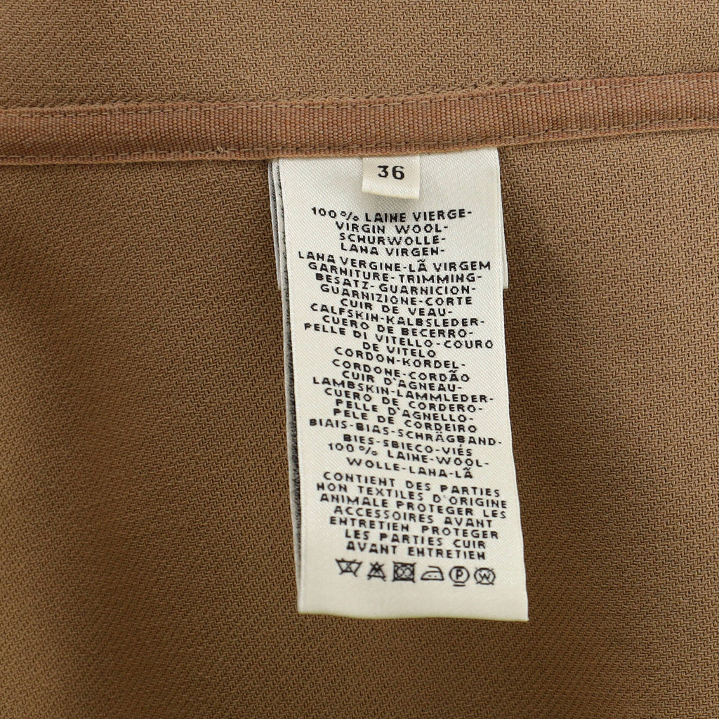 Women's High-Neck Double Pocket Jacket Wool