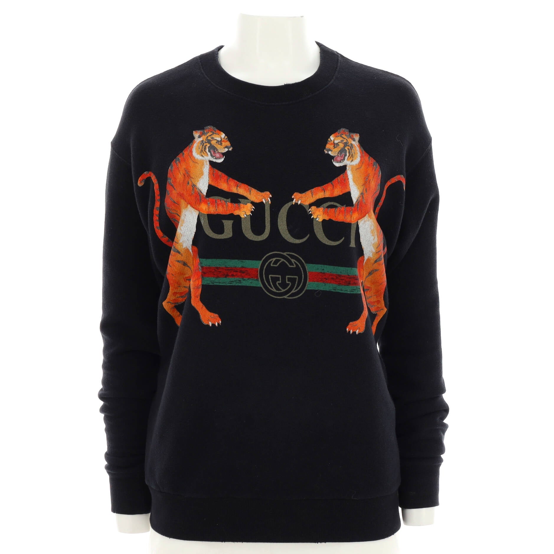 Women's Graphic Print Crewneck Sweater Printed Cotton