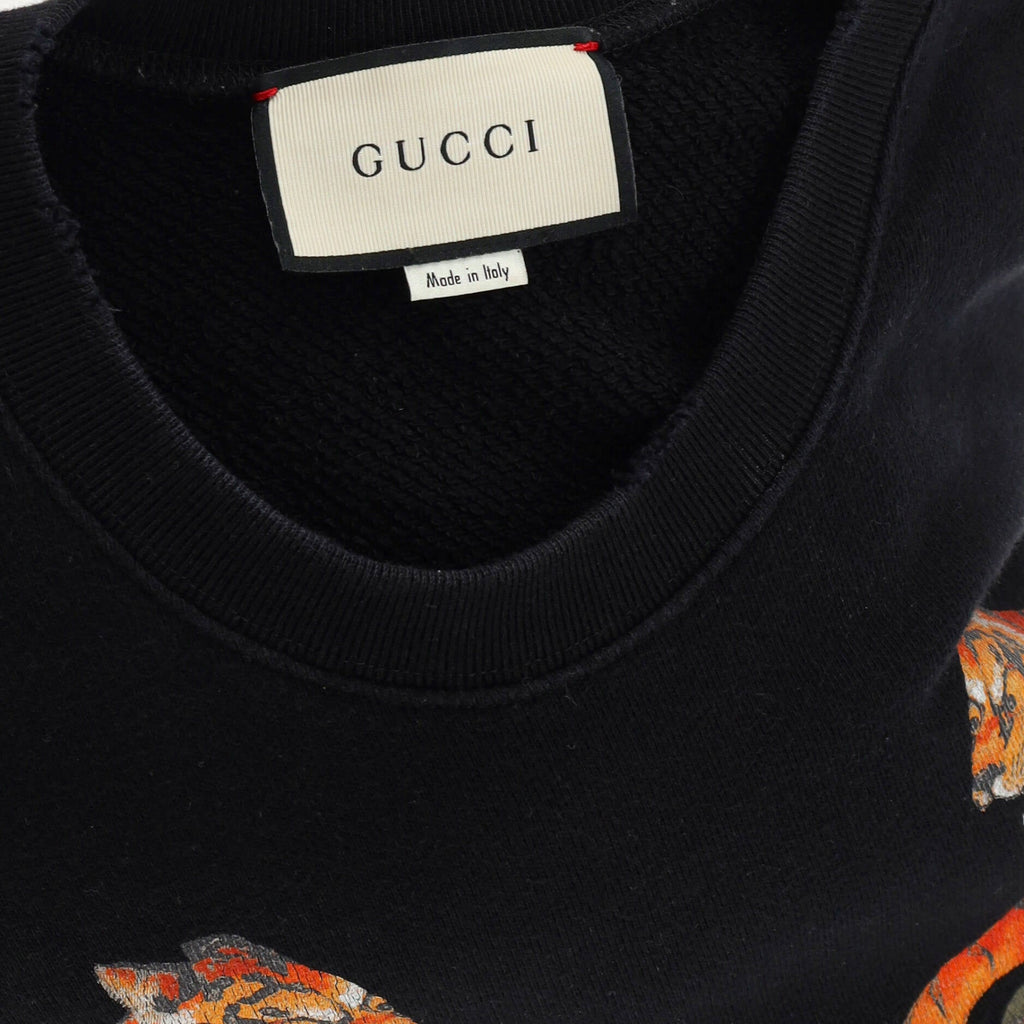 Women's Graphic Print Crewneck Sweater Printed Cotton