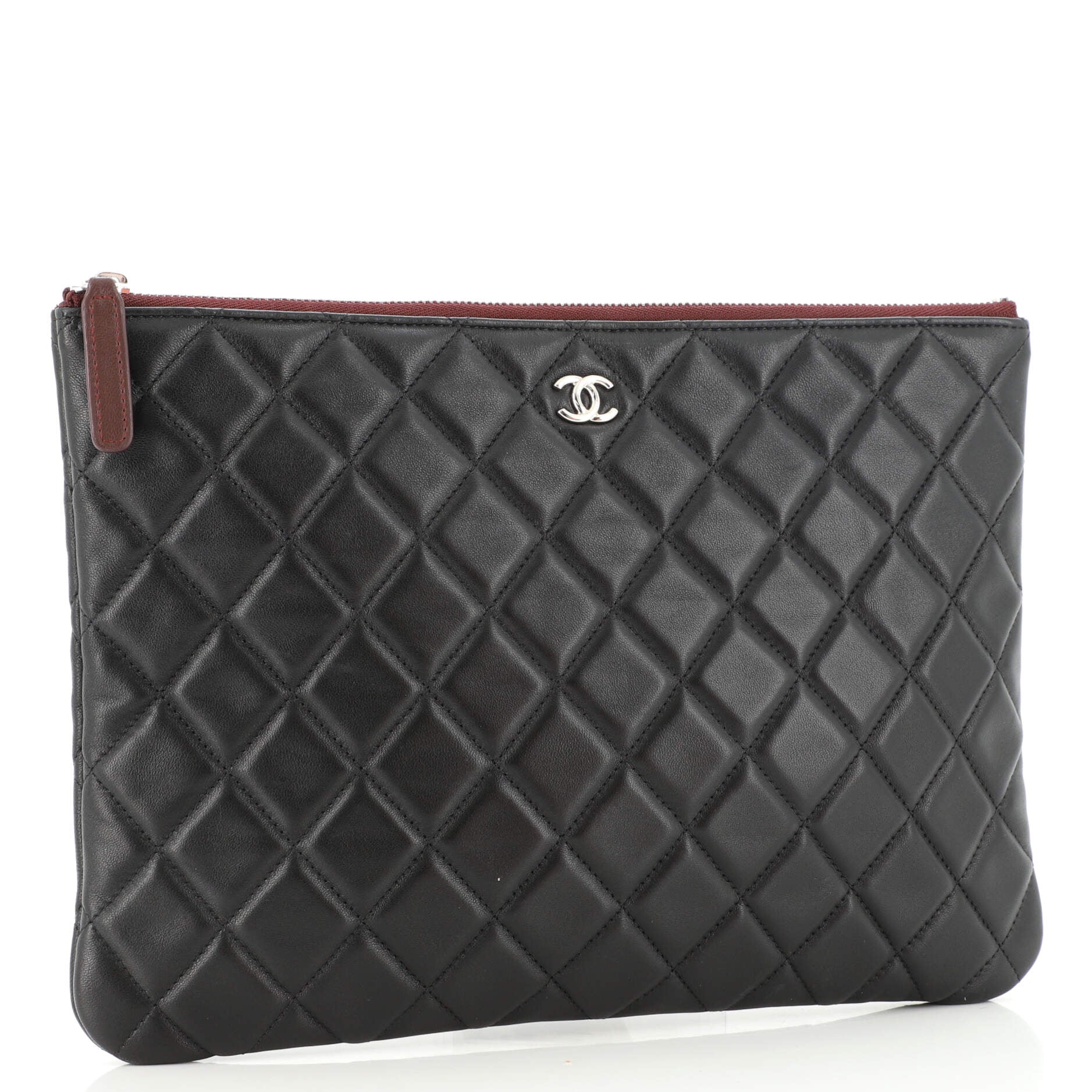 O Case Clutch Quilted Lambskin Medium