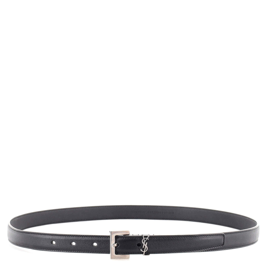 Classic Monogram Square Buckle Belt Leather Thin 90