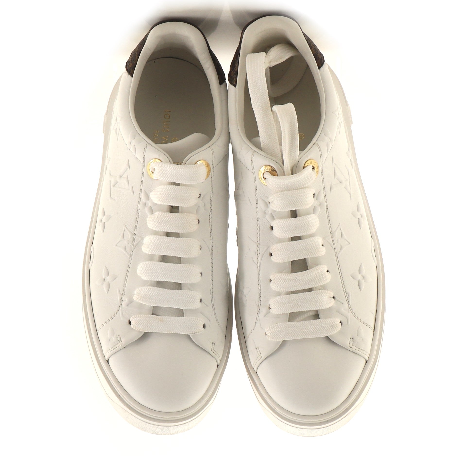 Women's Time Out Sneakers Monogram Embossed Leather
