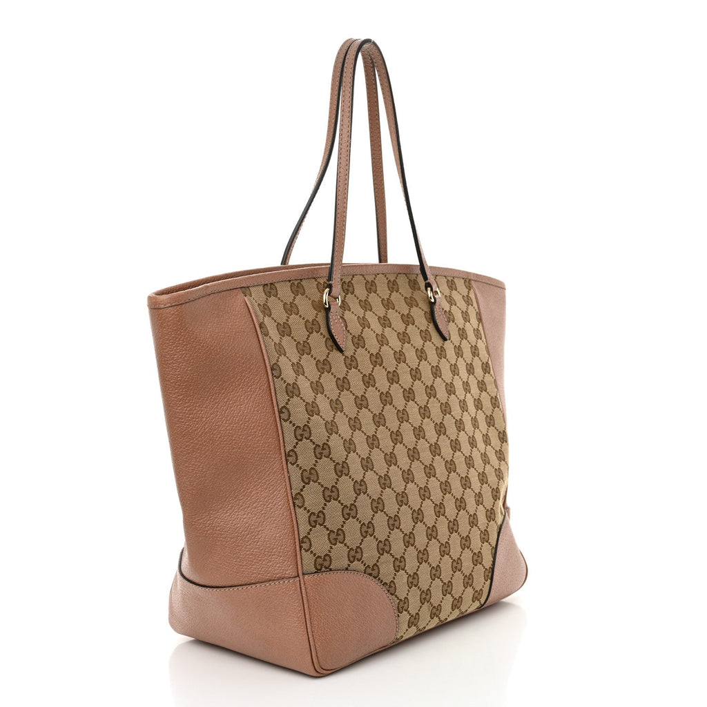 Monogram Medium Bree Zippered Tote Beige Dark Cipria
