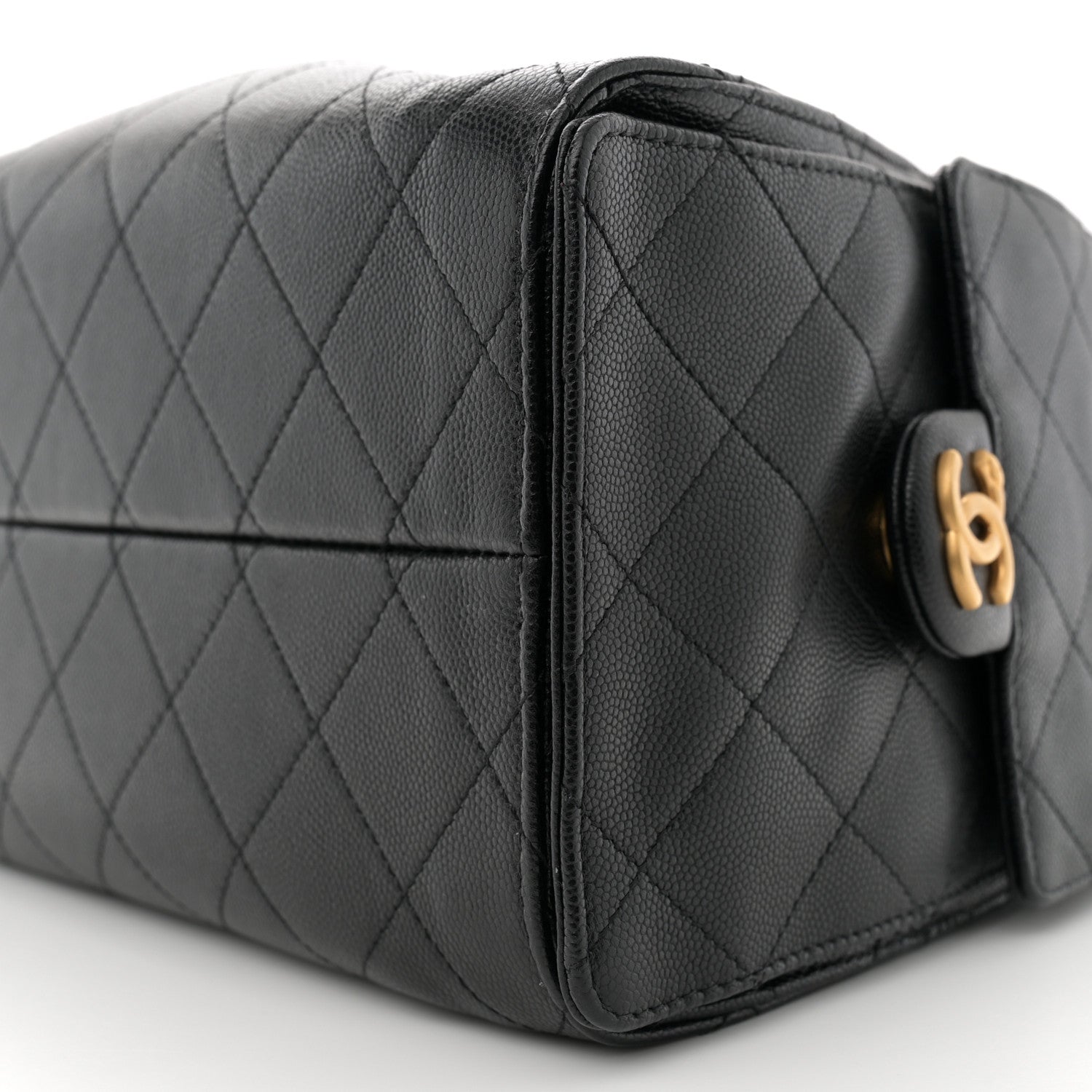 Caviar Quilted Small Chanel 25 Handbag Black
