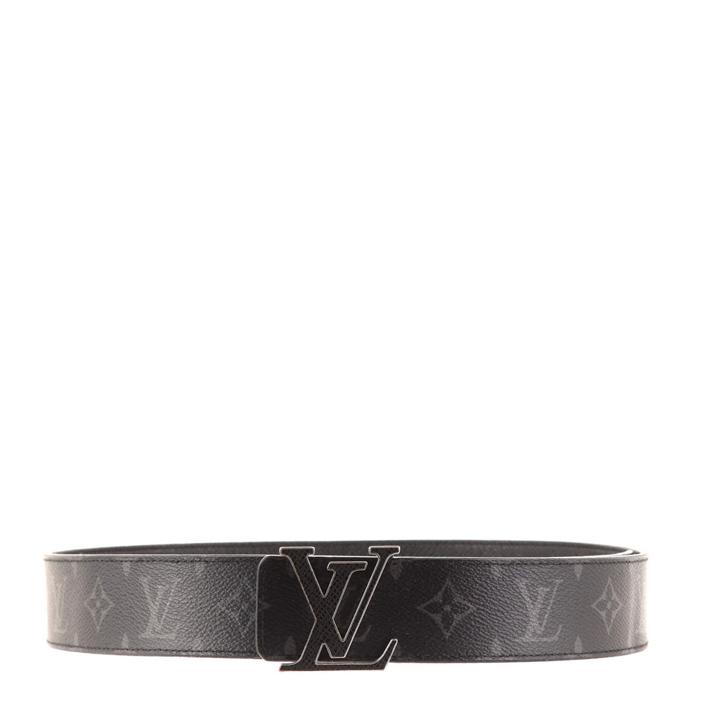 LV Initiales Reversible Belt Monogram Eclipse Canvas Wide 85