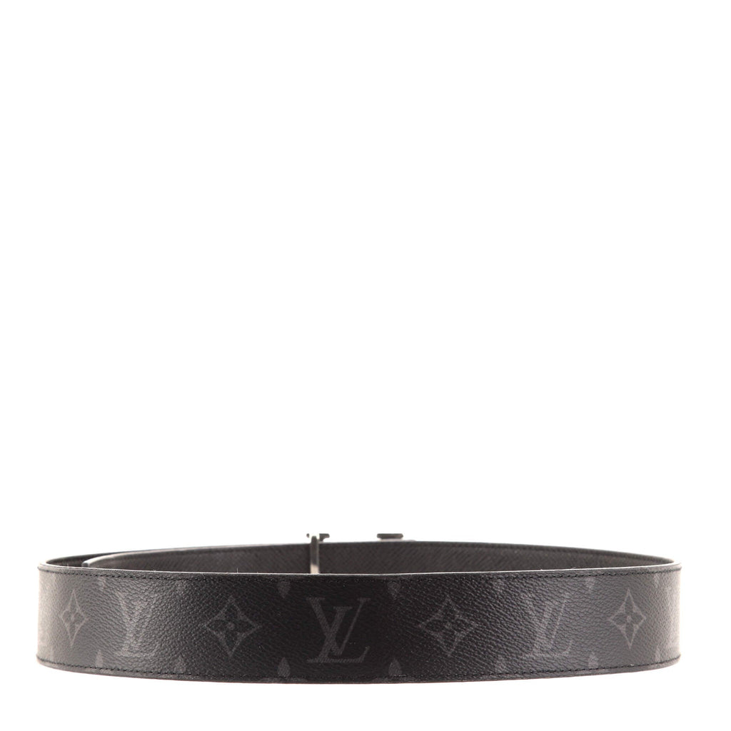 LV Initiales Reversible Belt Monogram Eclipse Canvas Wide 85