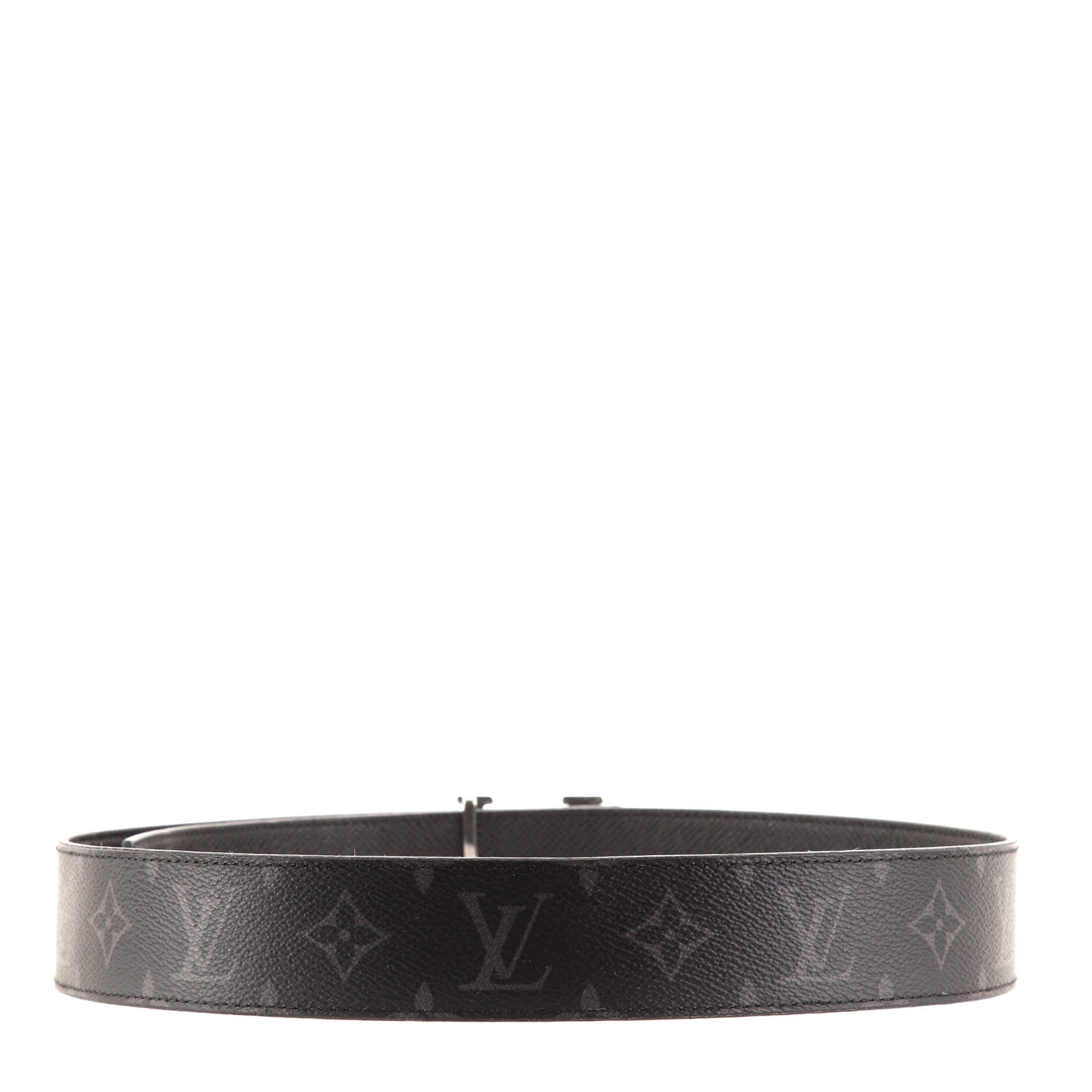 LV Initiales Reversible Belt Monogram Eclipse Canvas Wide 85