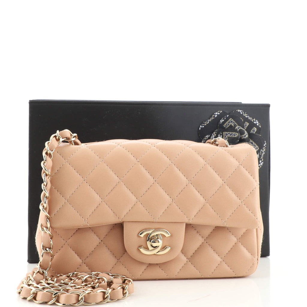 Classic Single Flap Bag Quilted Lambskin Mini