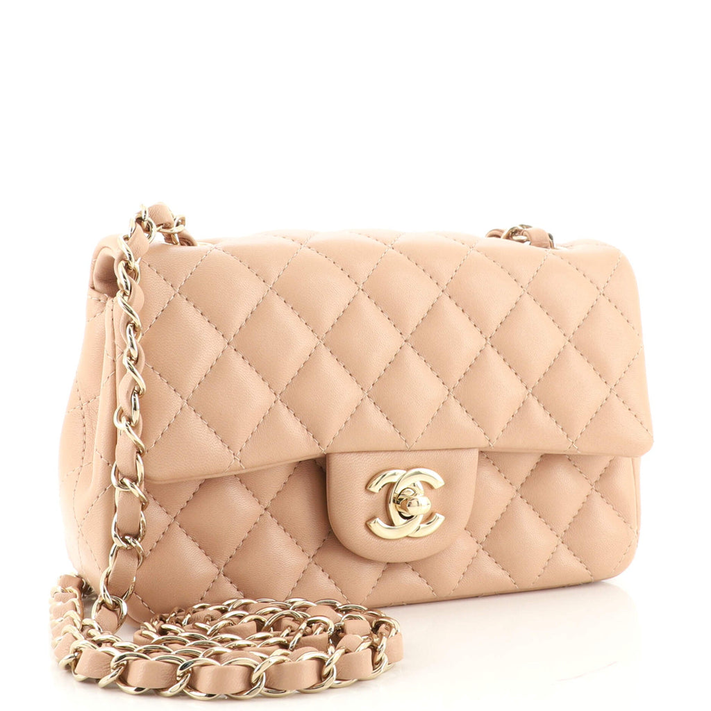 Classic Single Flap Bag Quilted Lambskin Mini
