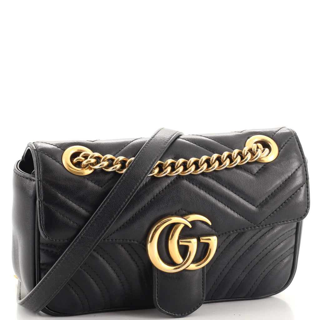 GG Marmont Flap Bag Matelasse Leather Mini