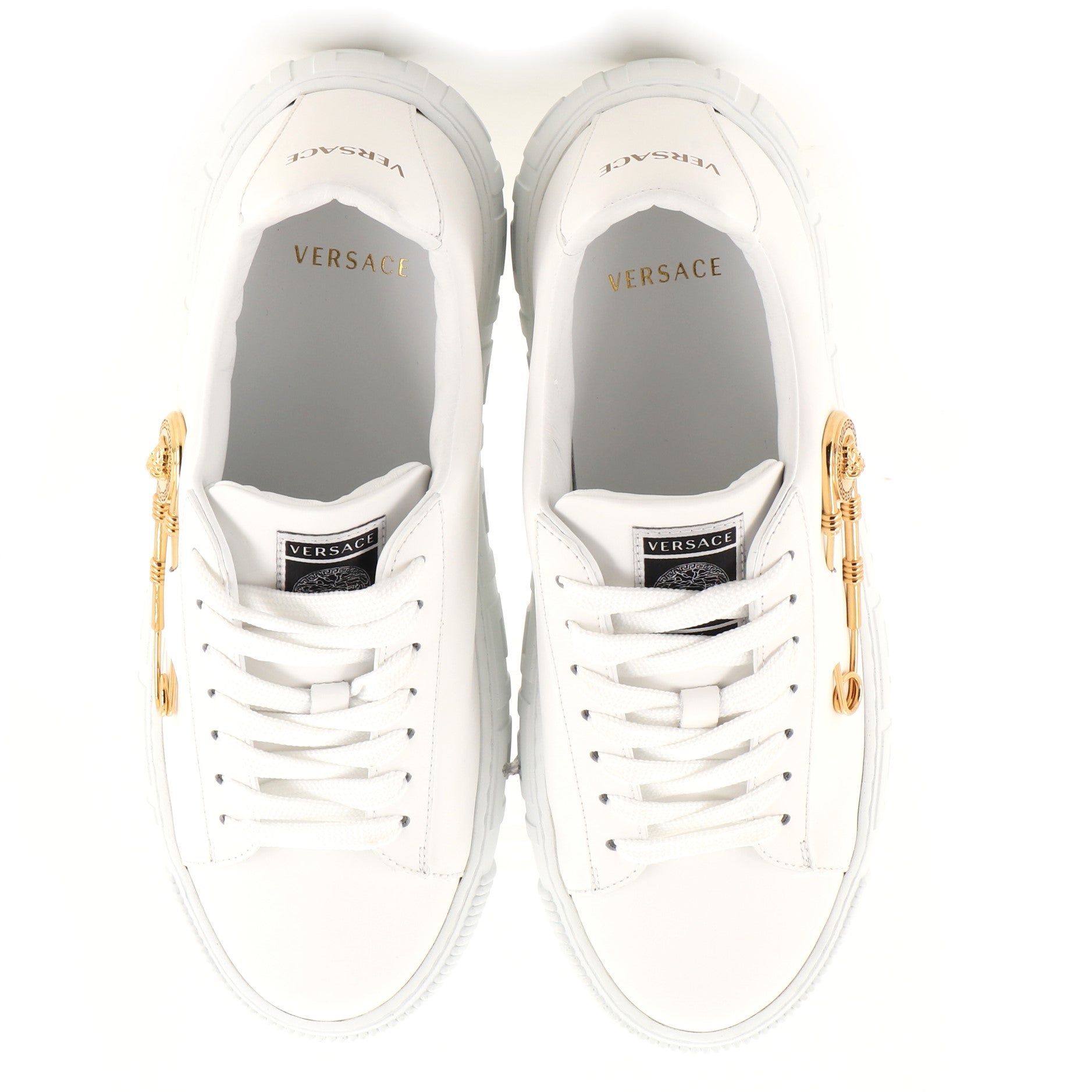 Men's Safety Pin Sneakers Leather