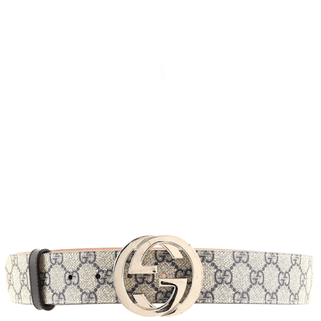 Interlocking G Belt GG Coated Canvas Wide 90