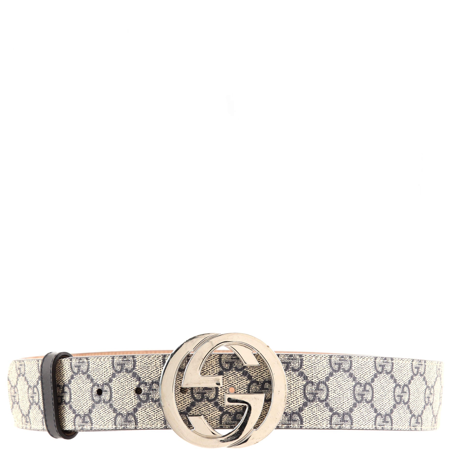 Interlocking G Belt GG Coated Canvas Wide 90