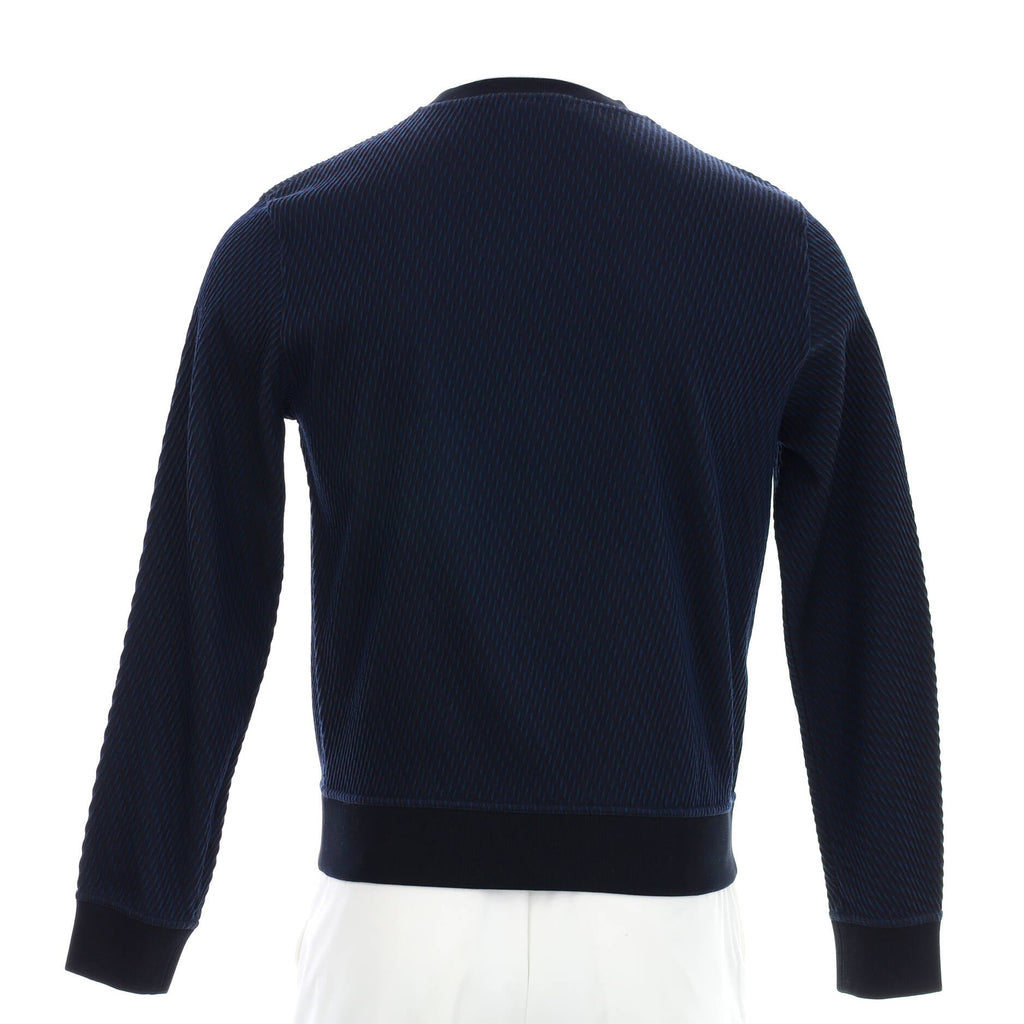 Men's Textured Crewneck Sweater Wool Blend