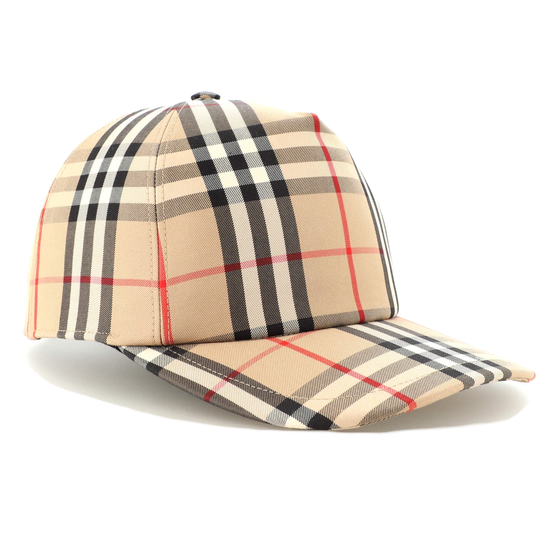 Baseball Cap Vintage Check Canvas Medium