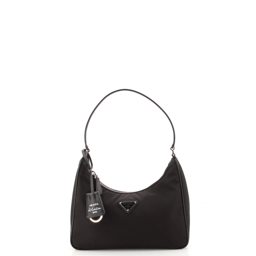 Re-Edition 2005 Hobo Tessuto with Saffiano Leather Mini