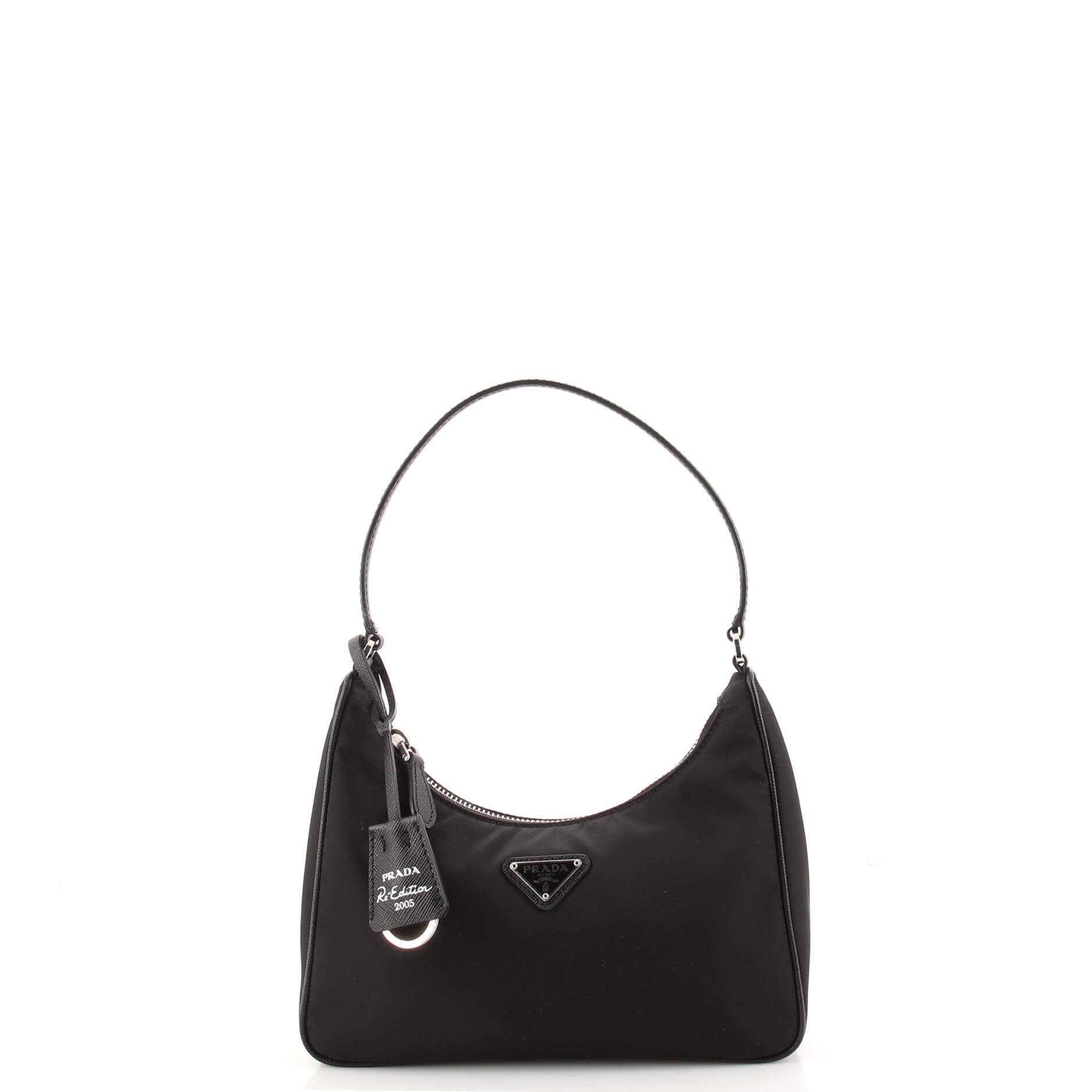 Re-Edition 2005 Hobo Tessuto with Saffiano Leather Mini