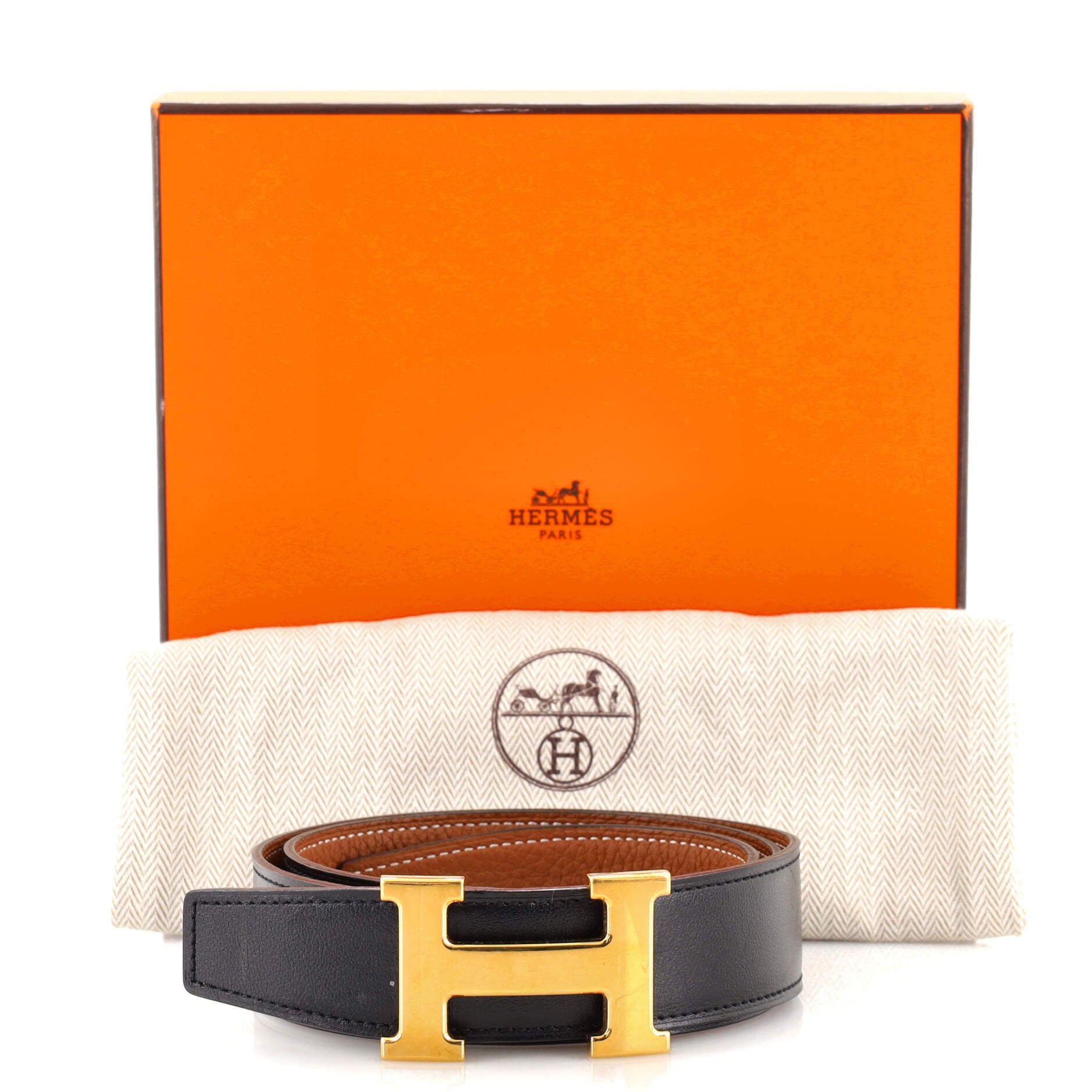 Constance Reversible Belt Leather Medium 80