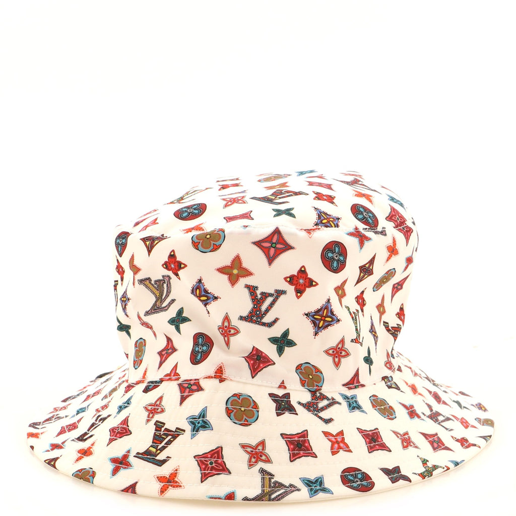 Lovelygram Bob Reversible Bucket Hat Monogram Nylon Medium