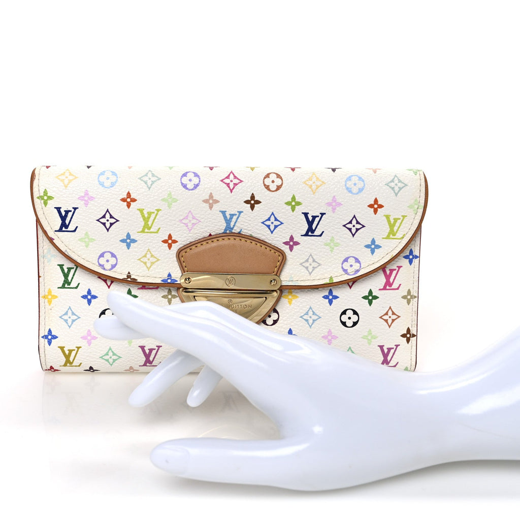 Monogram Multicolor Eugenie Wallet White Litchi