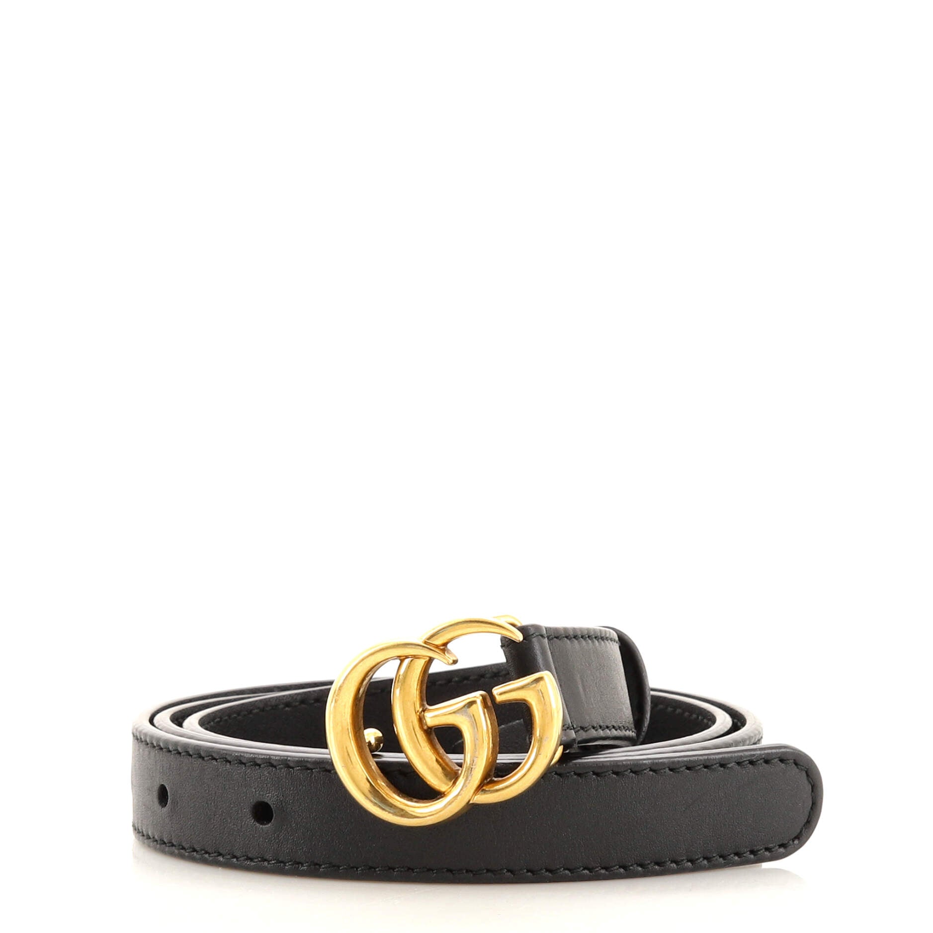 GG Marmont Belt Leather Thin 80