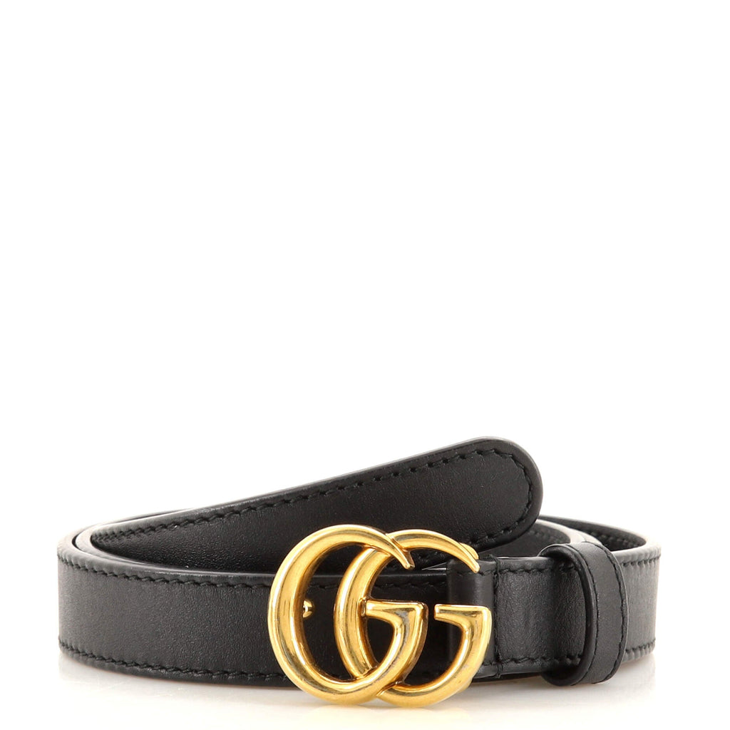 GG Marmont Belt Leather Thin 80