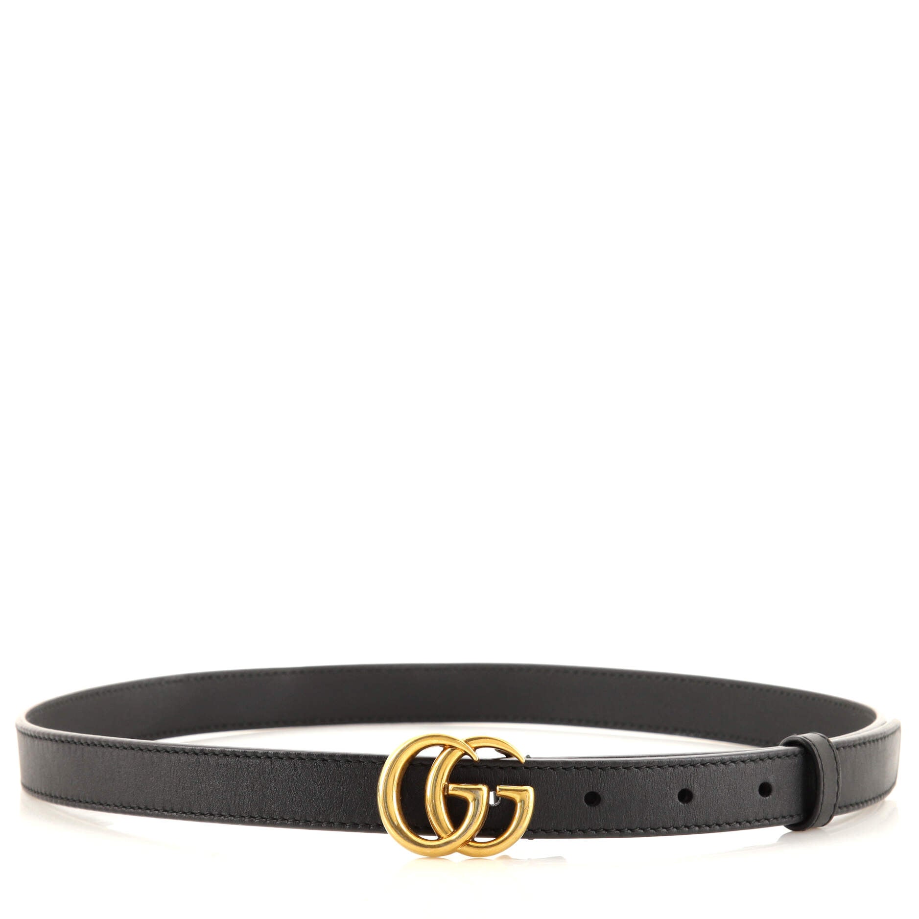 GG Marmont Belt Leather Thin 80