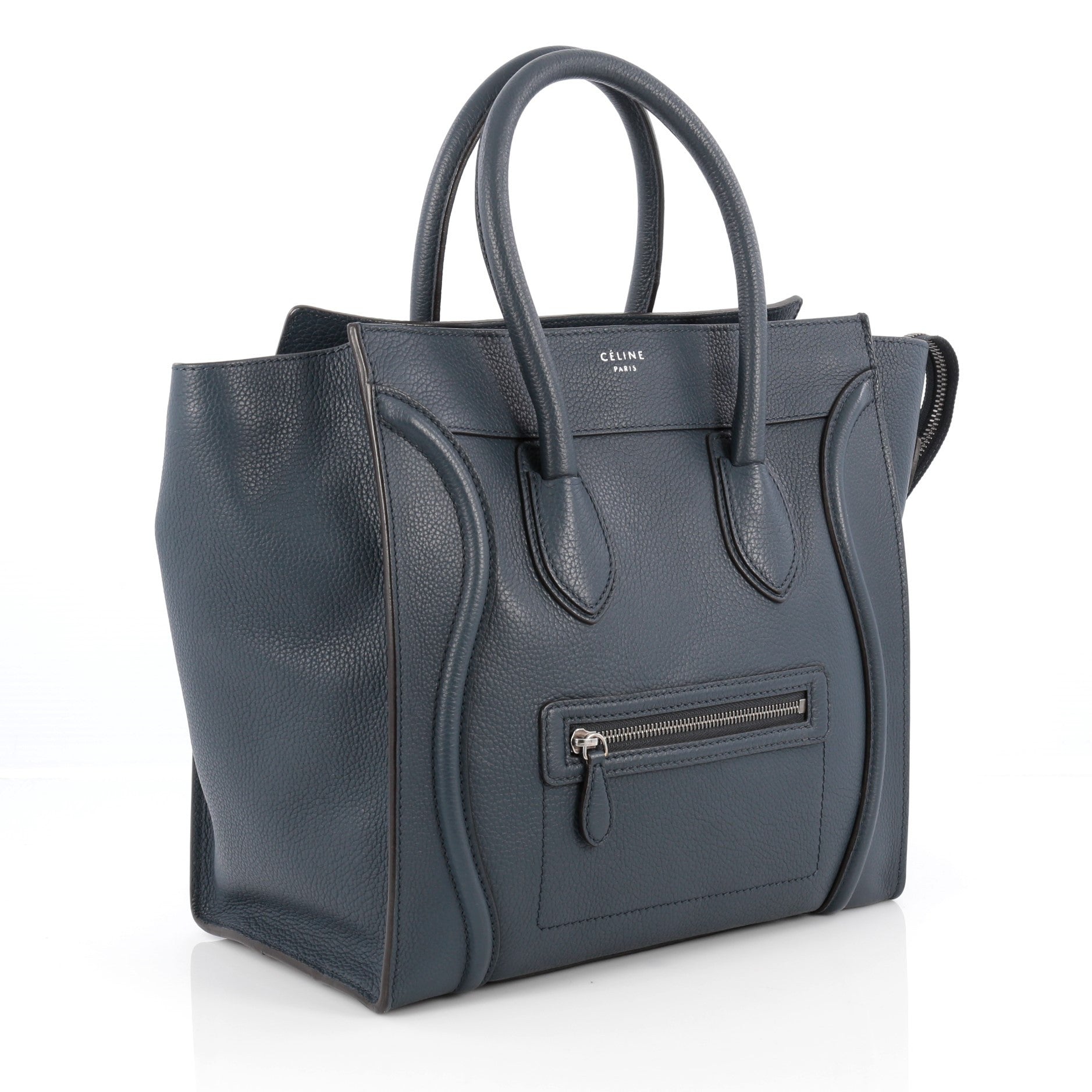 Luggage Handbag Grainy Leather Mini