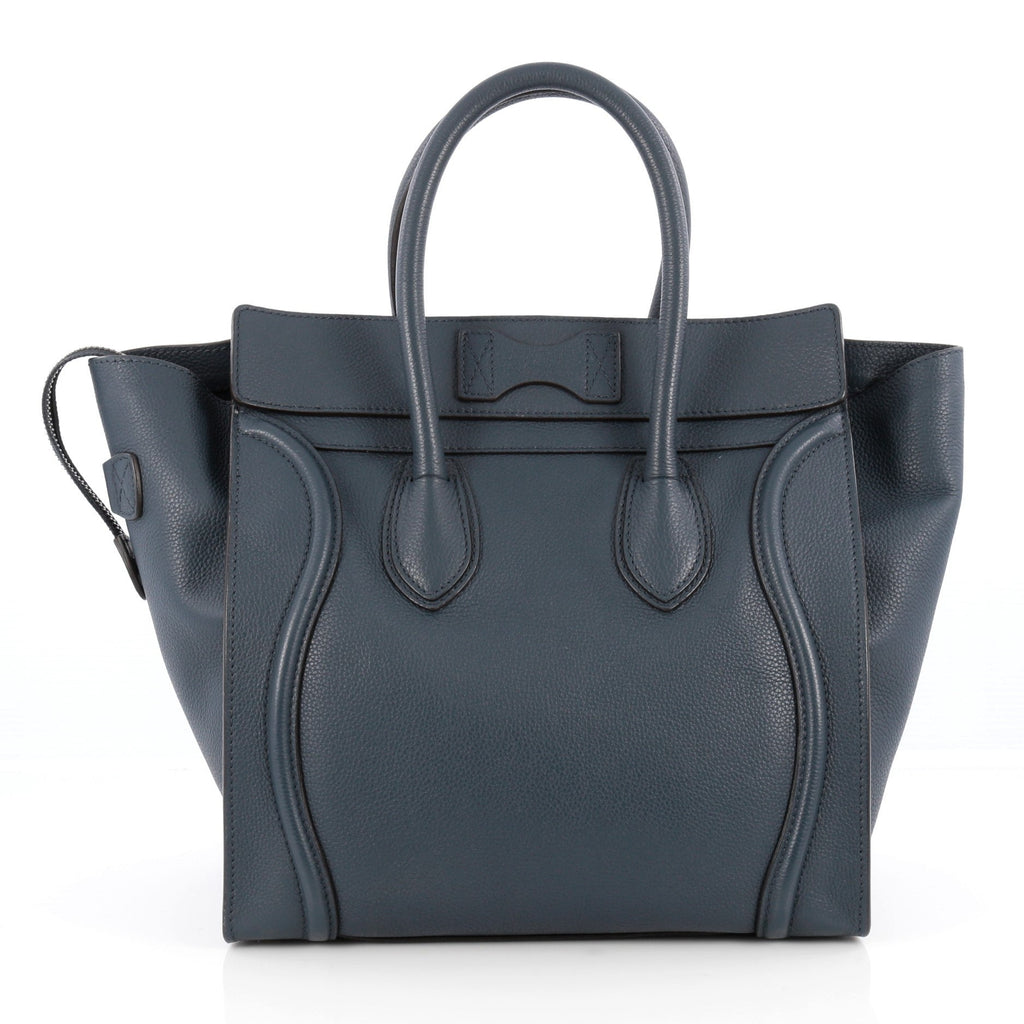 Luggage Handbag Grainy Leather Mini