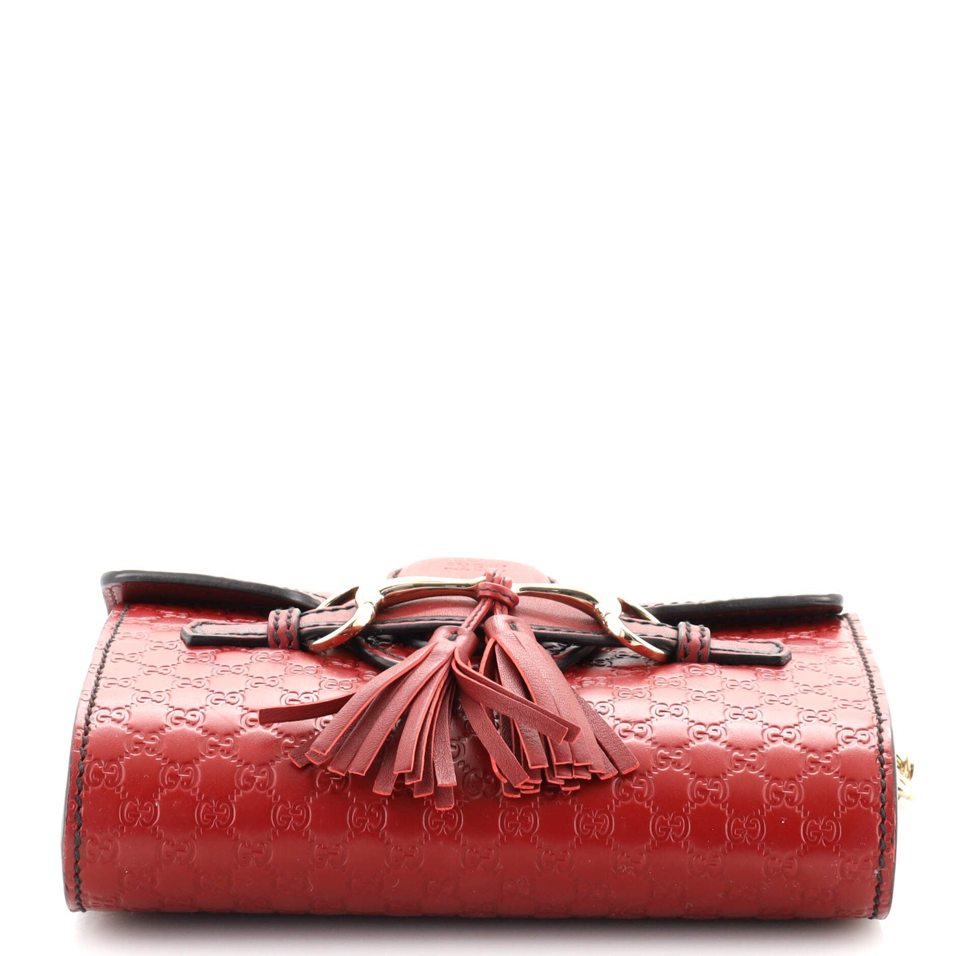 Emily Chain Flap Bag (Outlet) Microguccissima Leather Mini