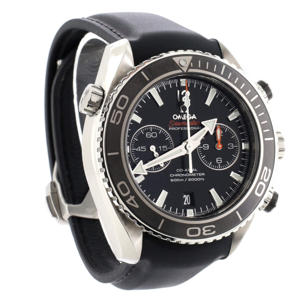 Seamaster Professional Planet Ocean 600M Co-Axial Chronometer Chronograph Automatic Watch Stainless Steel and Rubber 45.5