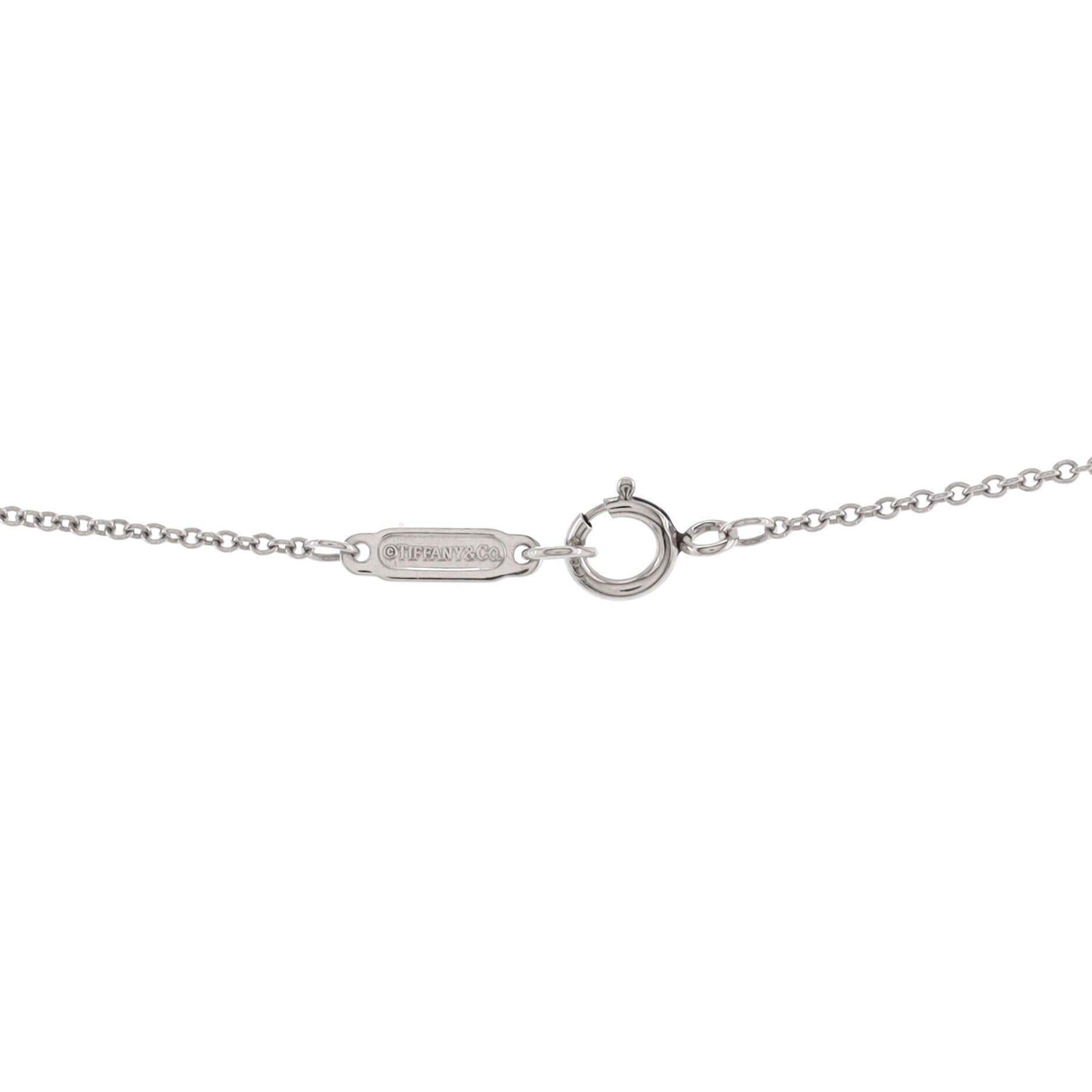 Enchant Scroll Pendant Necklace Platinum with Diamonds