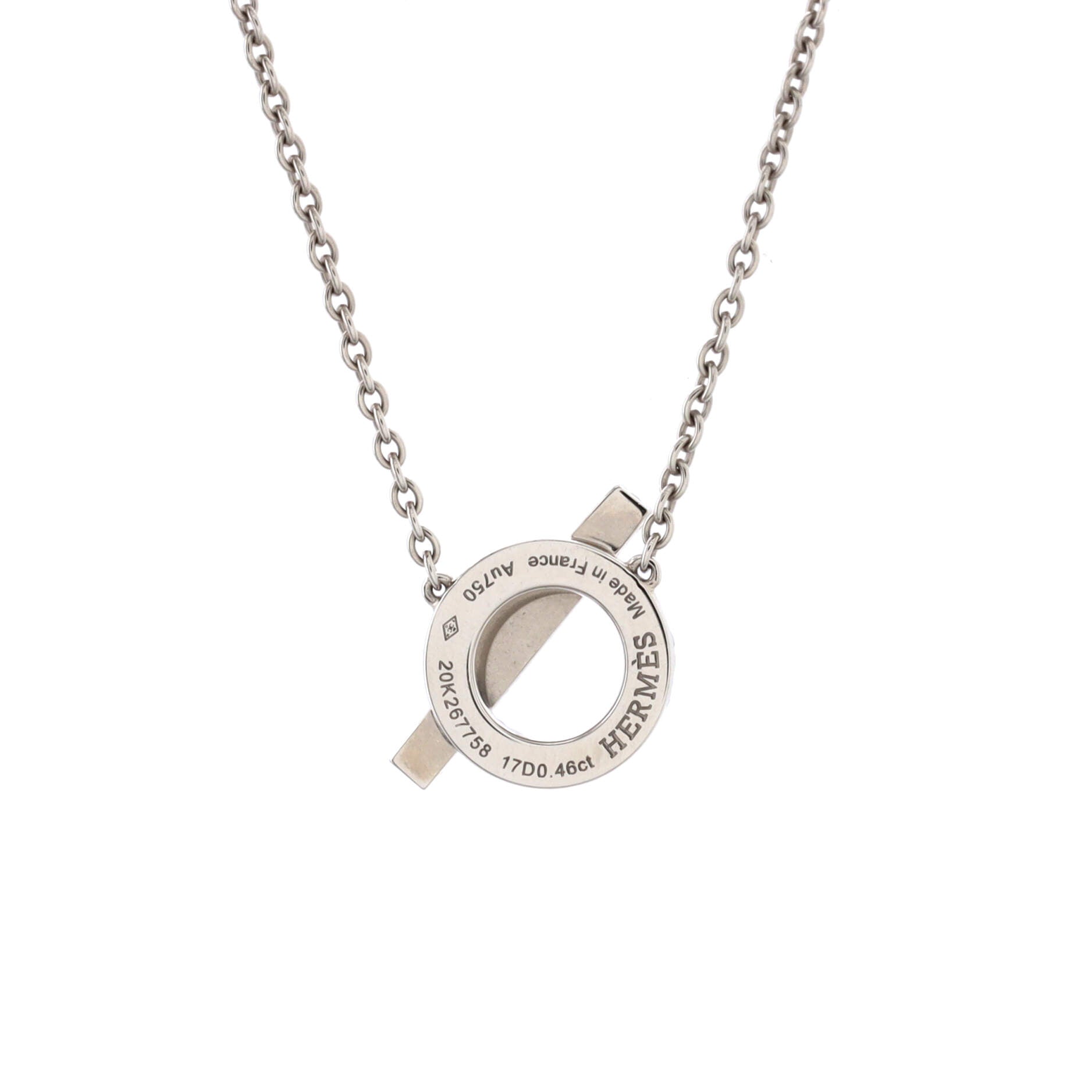 Finesse Pendant Necklace 18K White Gold and Diamonds