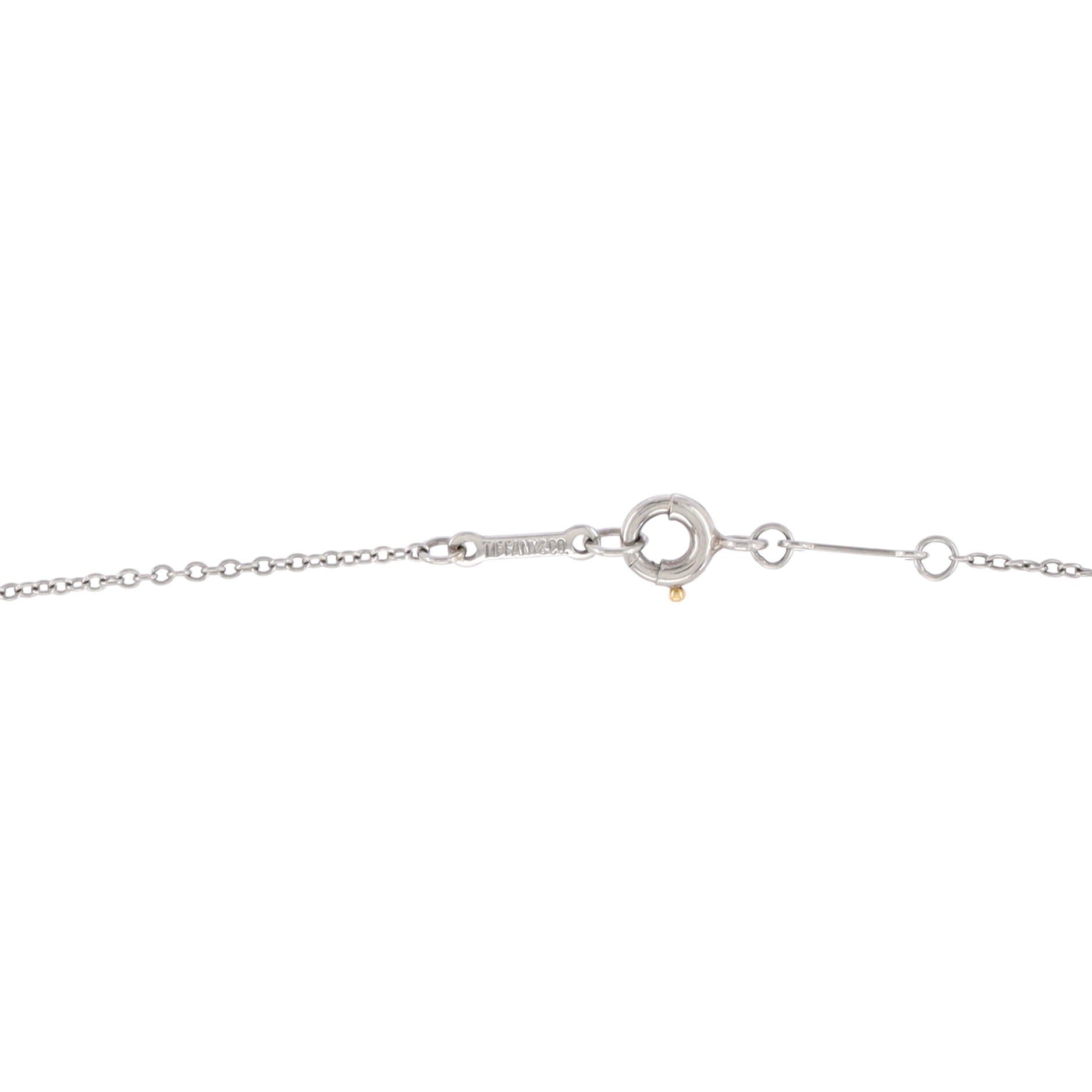 Elsa Peretti Cross Pendant Necklace Platinum and Diamonds Large
