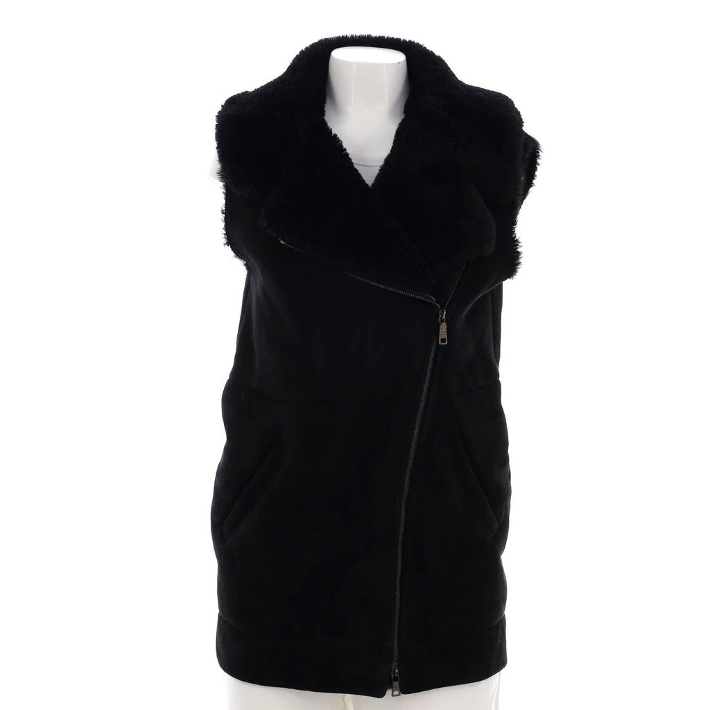 Women's Zip Up Vest Shearling