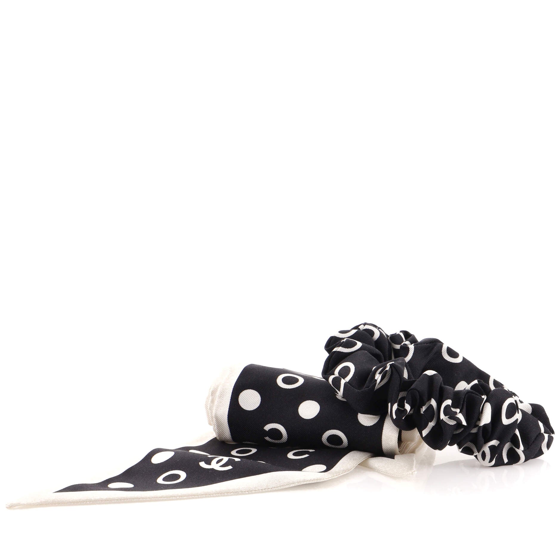 Scrunchie and Twilly Hair Tie Set Printed Silk