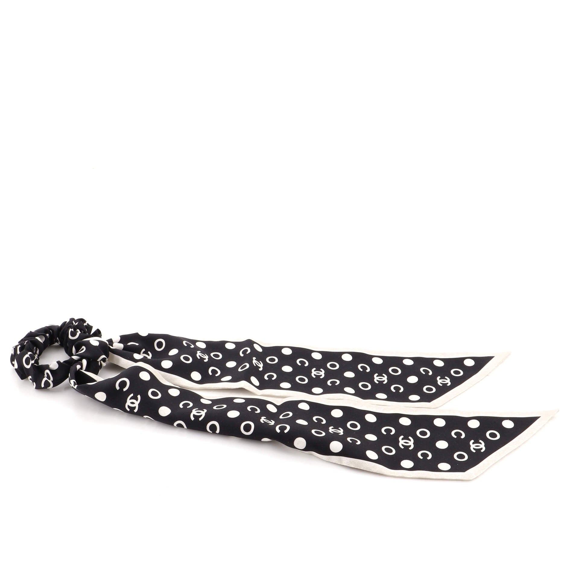 Scrunchie and Twilly Hair Tie Set Printed Silk