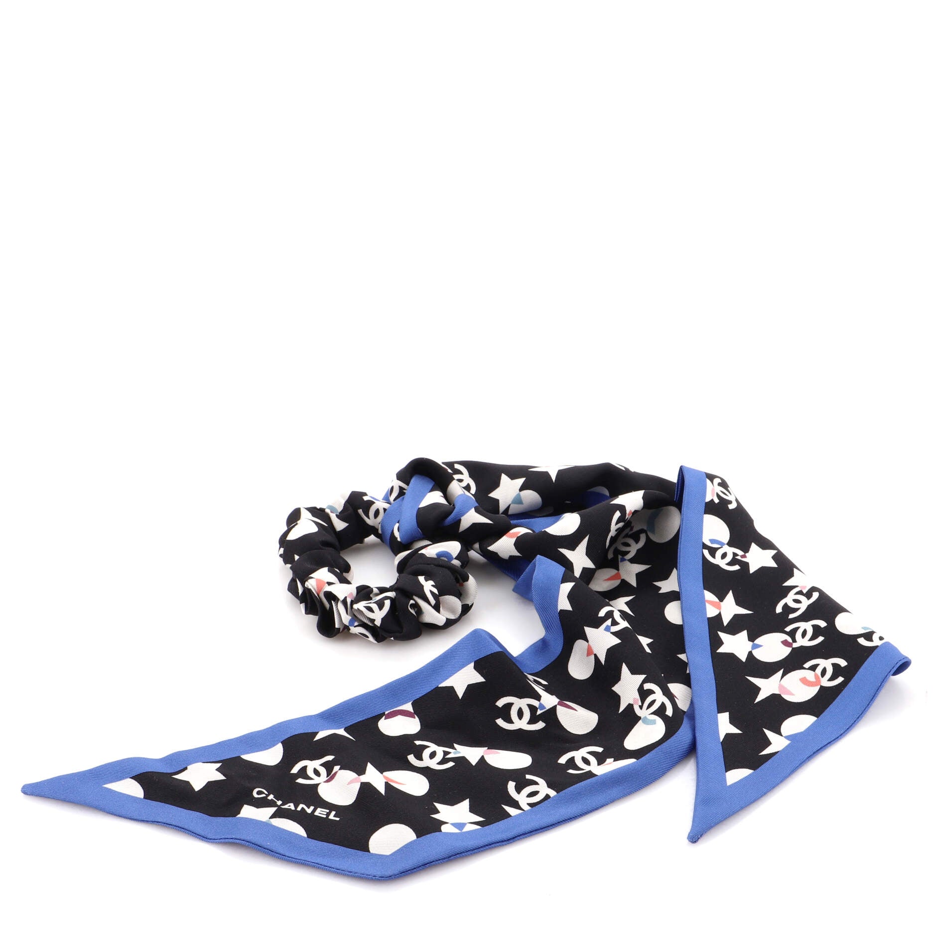 Scrunchie and Twilly Hair Tie Set Printed Silk