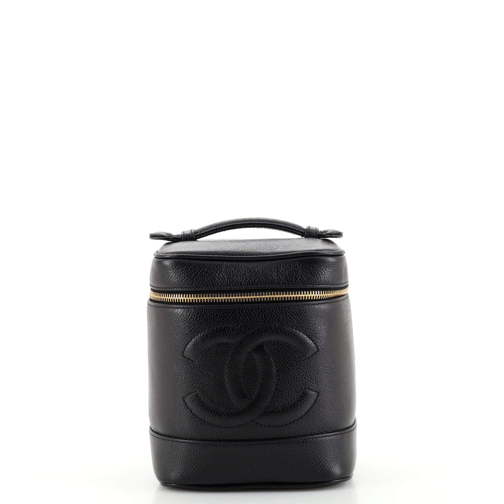 Vintage Timeless Cosmetic Case Caviar Tall