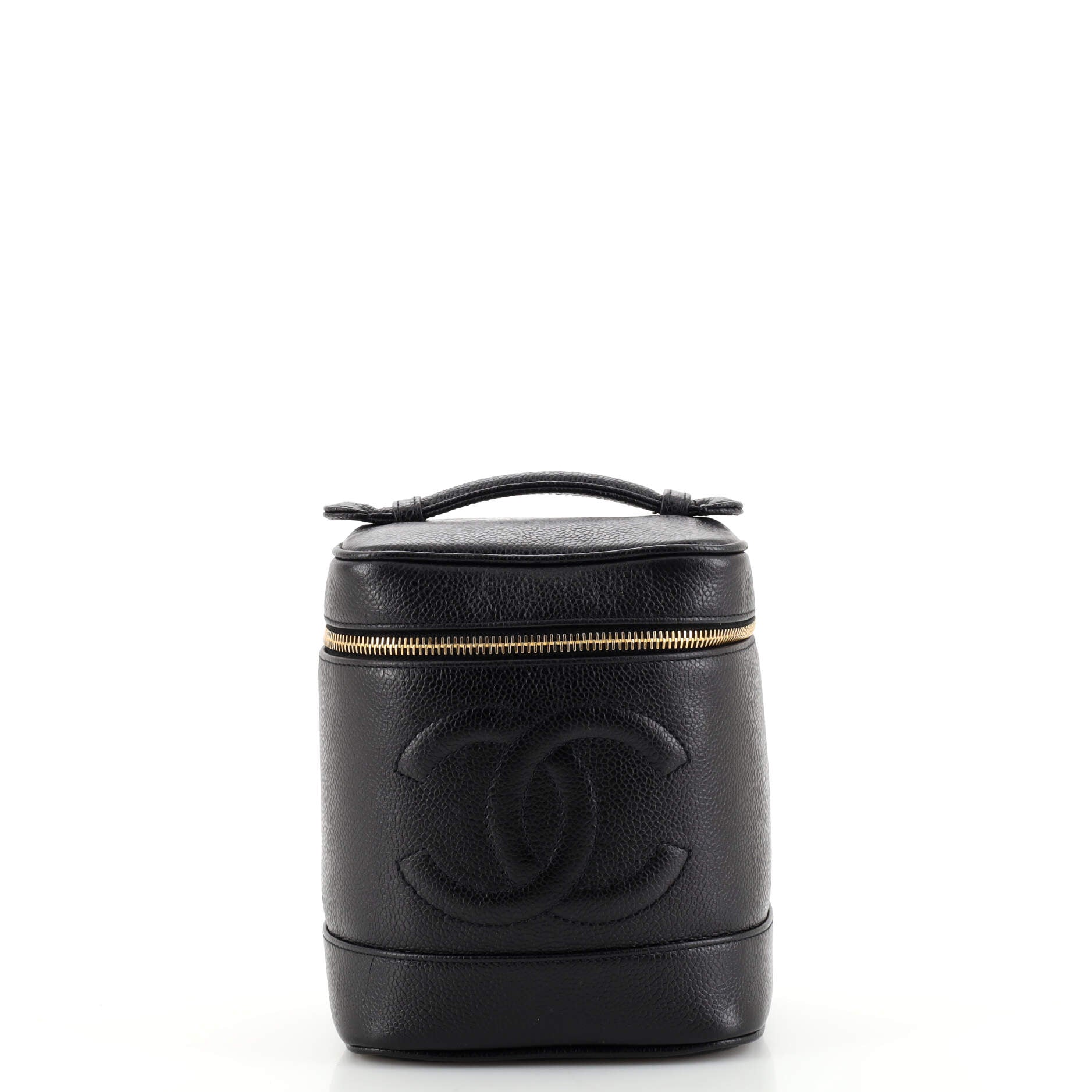 Vintage Timeless Cosmetic Case Caviar Tall